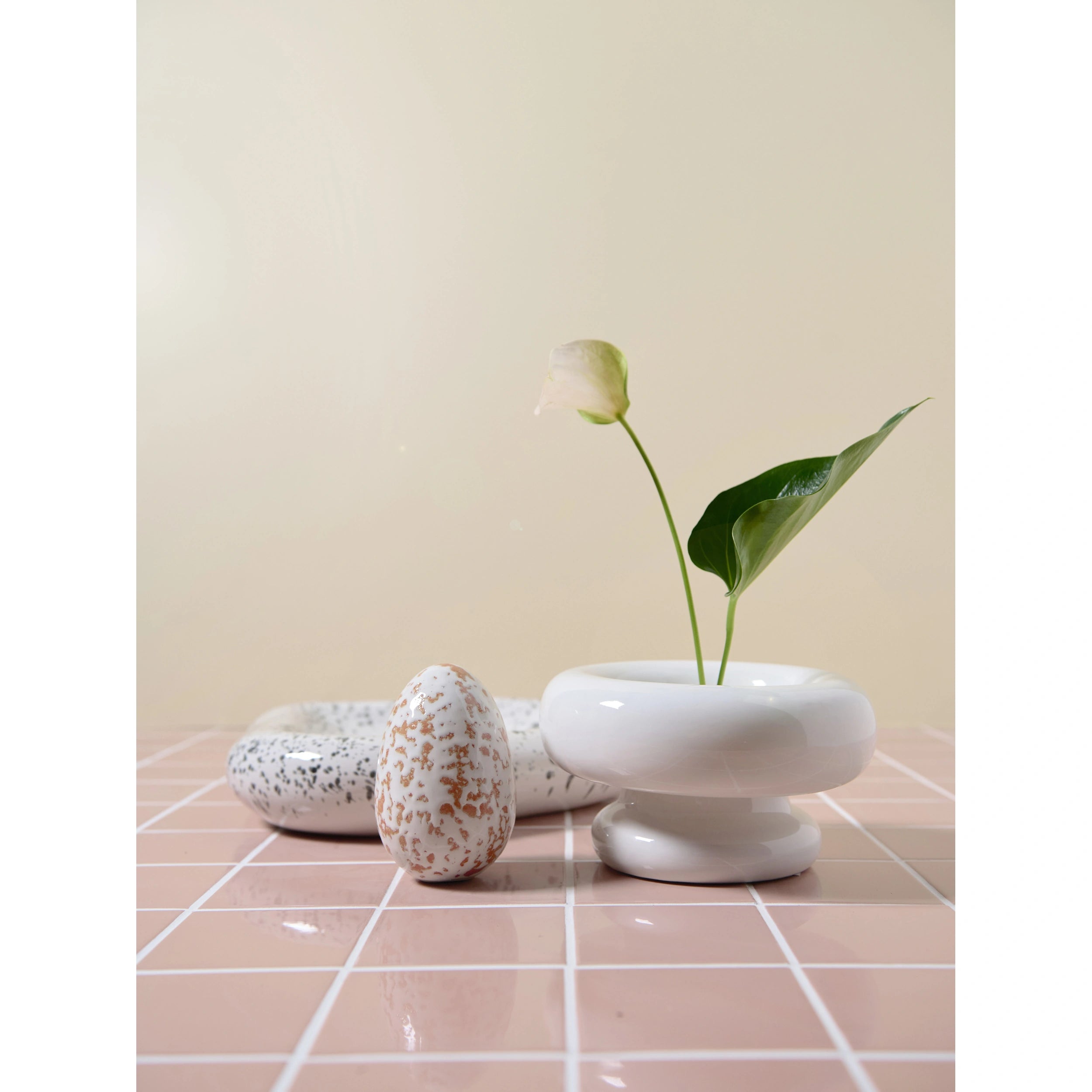 Διακοσμητικό Μπολ Briella - Πορσελάνη Άσπρο Ø12,5 x 20 x 11 cm HintsDecο