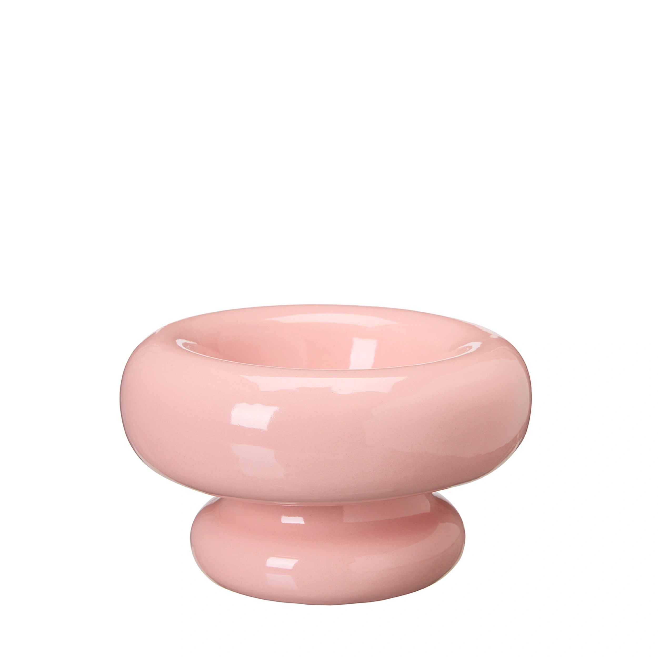 Διακοσμητικό Μπολ Briella - Πορσελάνη Ροζ Ø12,5 x 20 x 11 cm HintsDecο