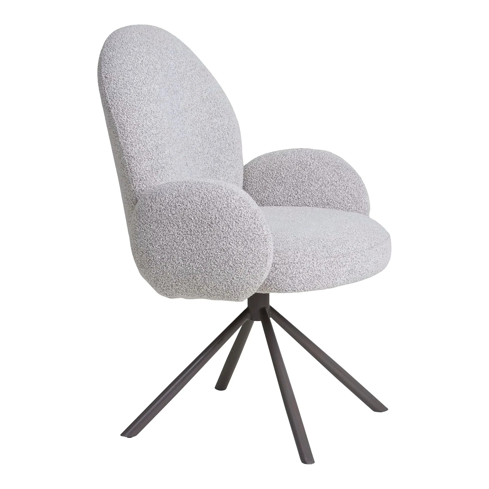 Καρέκλα Τραπεζαρίας Lana / Bouclé / Γκρι W65 x L69 x H91.5 HOUSE NORDIC