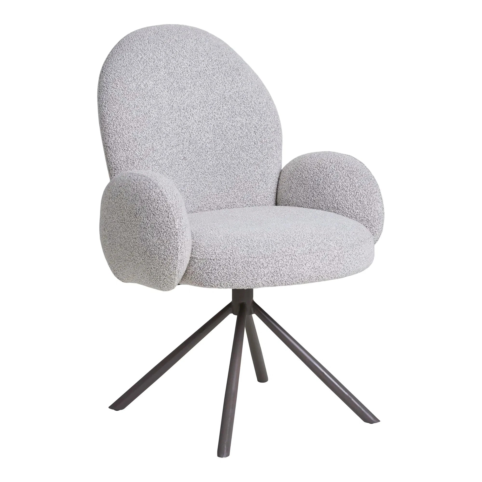 Καρέκλα Τραπεζαρίας Lana / Bouclé / Γκρι W65 x L69 x H91.5 HOUSE NORDIC
