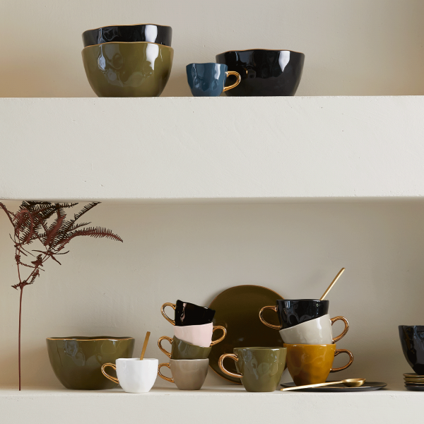 Urban Nature Culture Amsterdam Φλυτζάνια Φλυτζάνι Εσπρέσο Good Morning Cup Πήλινο Γκρι Ø6.3x5.2 cm Urban Nature Culture Amsterdam