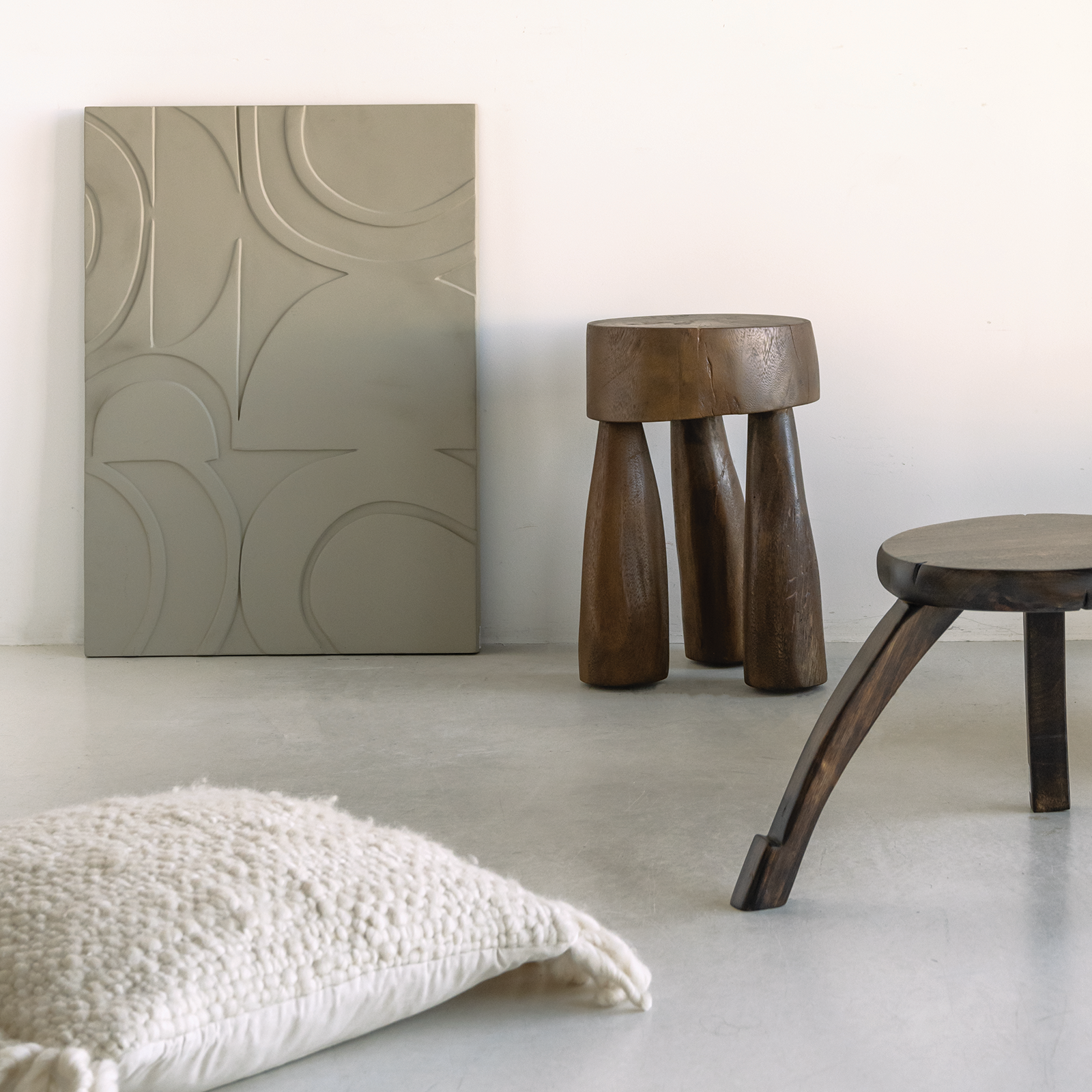 Πίνακας Maru - Χαρτοπολτός Γκρι 50 x 3 x 70 cm Urban Nature Culture Amsterdam