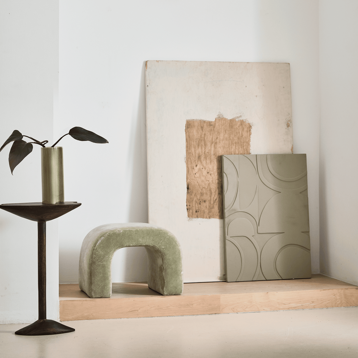 Πίνακας Maru - Χαρτοπολτός Γκρι 50 x 3 x 70 cm Urban Nature Culture Amsterdam