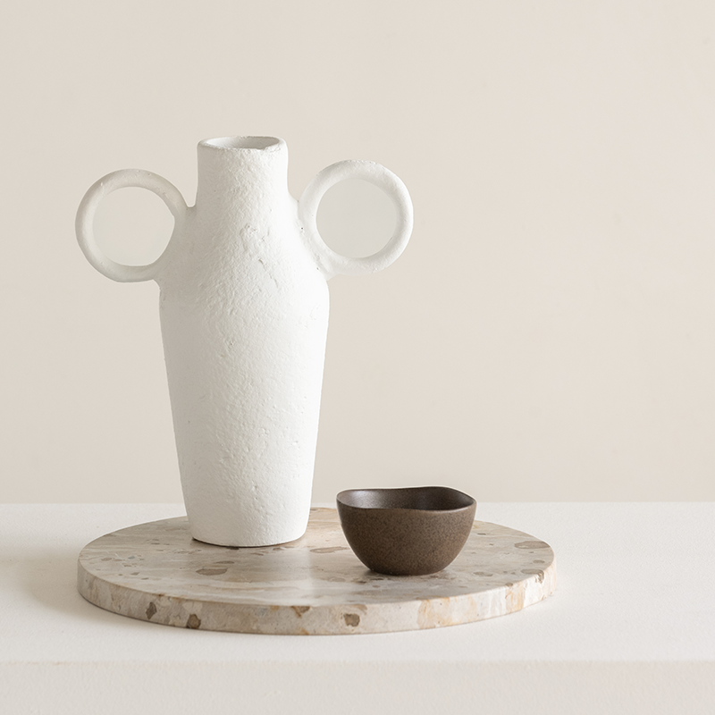 Urban Nature Culture Amsterdam Πιατέλα Διακοσμητική Πιατέλα Tasanne  Φυσικό Μάρμαρο Ø 28 x 1.5 CM Urban Nature Culture