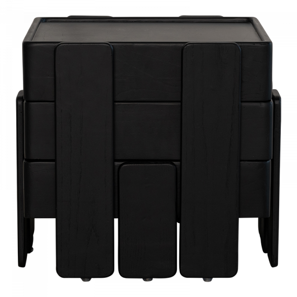 Urban Nature Culture Amsterdam Τραπέζι Τραπέζι 3 τμχ Nido Ξύλο Sunkay Μαύρο 42x42χ40 cm 101 COPENHAGEN