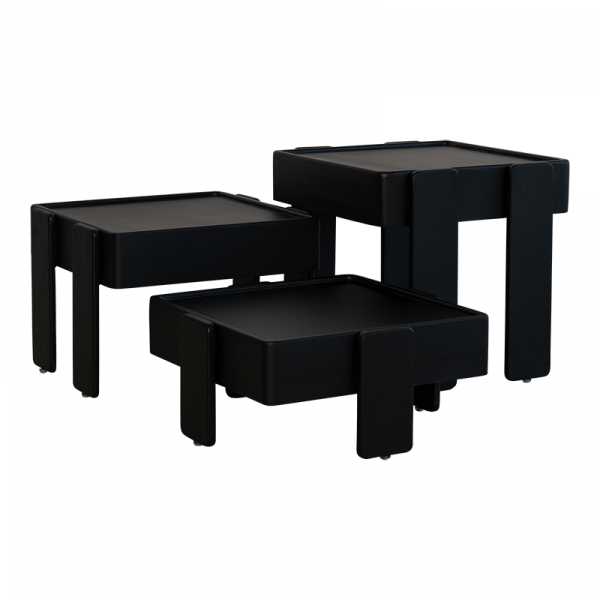 Urban Nature Culture Amsterdam Τραπέζι Τραπέζι 3 τμχ Nido Ξύλο Sunkay Μαύρο 42x42χ40 cm 101 COPENHAGEN