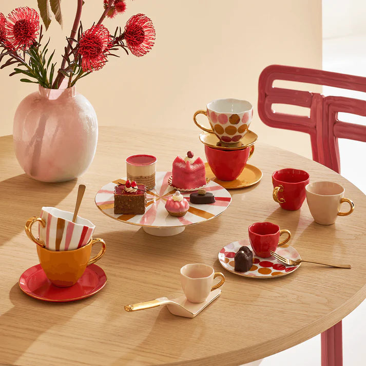 Urban Nature Culture Amsterdam Φλυτζάνια Φλυτζάνι Εσπρέσο Good Morning Cup Κεραμικό Raspberry/ Χρυσό Ø6x5cm Urban Nature Culture Amsterdam (Copy)