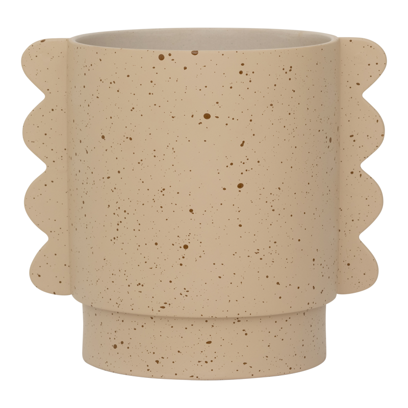 Urban Nature Culture Amsterdam ΓΛΑΣΤΡΑ Κεραμική Γλάστρα Mola Μπεζ - Light Καφέ Ø 22 x 29 x 26 CM Urban Nature Culture Amsterdam