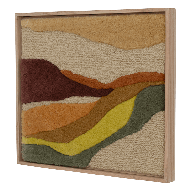 Πίνακας VUORI - Ξύλινο Πλαίσιο/ Cotton - Wool Πολύχρωμος 60 x 51.5 x 5 CM Urban Nature Culture Amsterdam