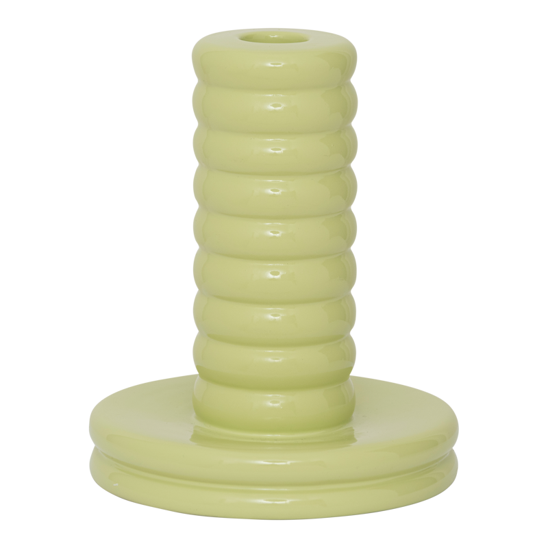 Κηροπήγιο Kabelo - Κεραμικό Ανοιχτό Πράσινο Ø12,5x H15 cm Urban Nature Culture Amsterdam