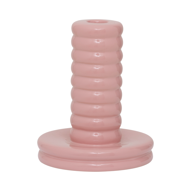 Κηροπήγιο Kabelo - Κεραμικό Ροζ Ø12,5x H15 cm Urban Nature Culture Amsterdam