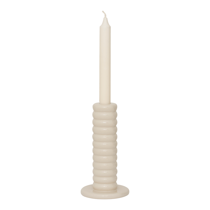 Κηροπήγιο Tebongo Off White Κεραμικό Ø10 x 19 cm Urban Nature Culture Amsterdam