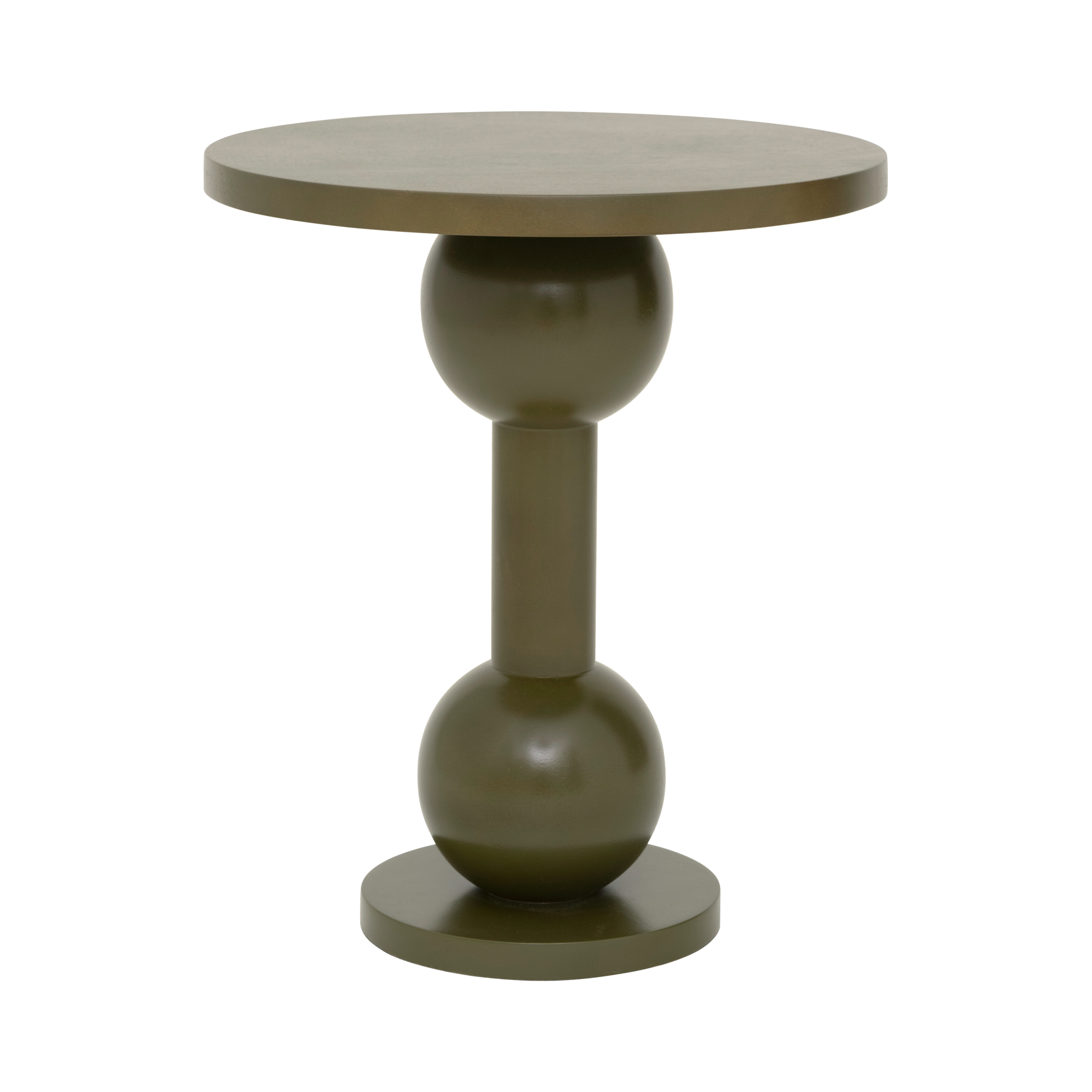 Βοηθητικό Τραπέζι Ramo - Ξύλο Μάνγκο Σκούρο Πράσινο Ø35 x H40 cm Urban Nature Culture Amsterdam