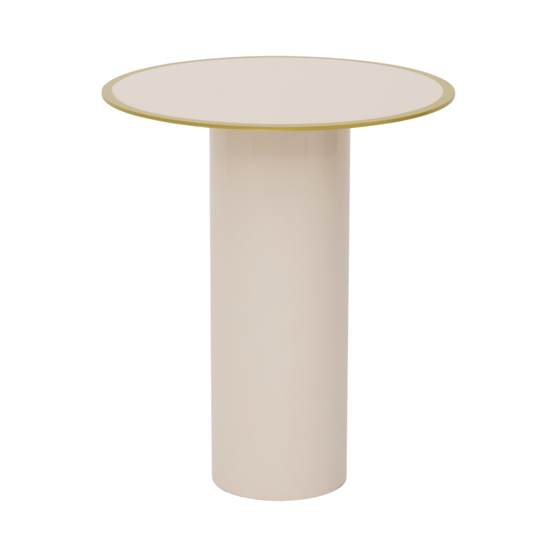 Τραπέζι Side Table Tiro Almond Milk/ Πράσινο Μεταλλικό Ø36xH42,5cm Urban Nature Culture Amsterdam