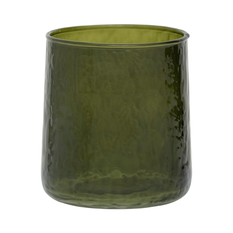 Ποτήρι Νερού Hammered Banana Palm - Γυάλινο Πράσινο Ø8,5 x H9,5 cm Urban Nature Culture Amsterdam
