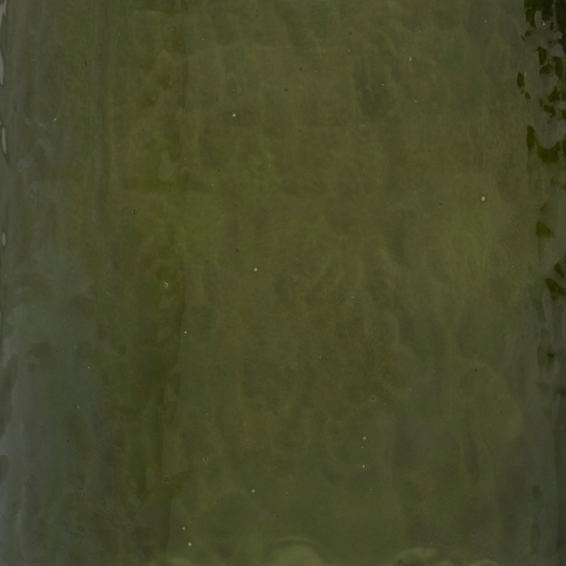 Ποτήρι Κρασιού Hammered Banana Palm - Γυάλινο Πράσινο Ø7 x H12 cm Urban Nature Amsterdam