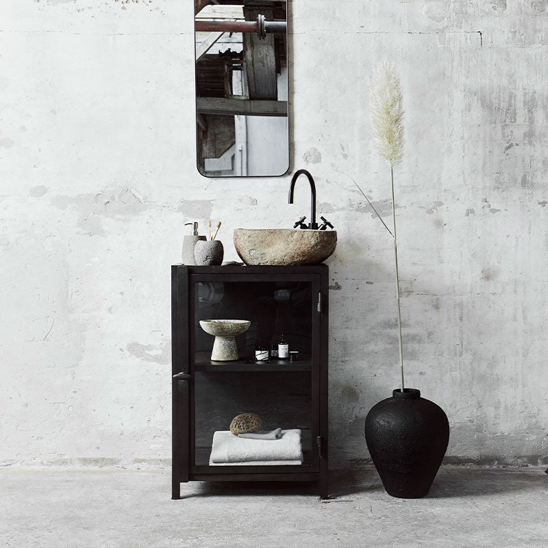 MUUBS Βάζο Μπολ Eris 25 Μπεζ Κεραμικό Τερακότα H: 21.5 Ø: 15 cm MUUBS