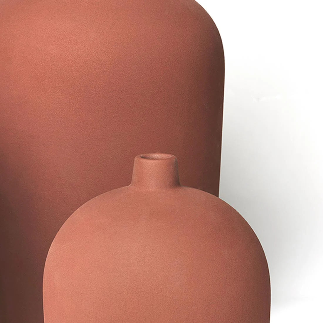 KRISTINA DAM studio Βάζο Βάζο Dome Small Ø14XH20CM Γκρεζ Τερακότα KRISTINA DAM studio