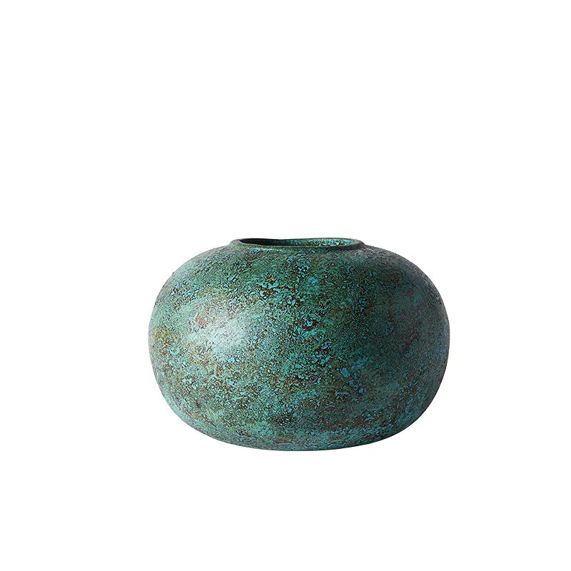 MUUBS Διακοσμητικό δοχείο Διακοσμητικό Δοχείο Jar Anchor 40 Turquoise Τερακότα Ø40xH27,5 cm MUUBS