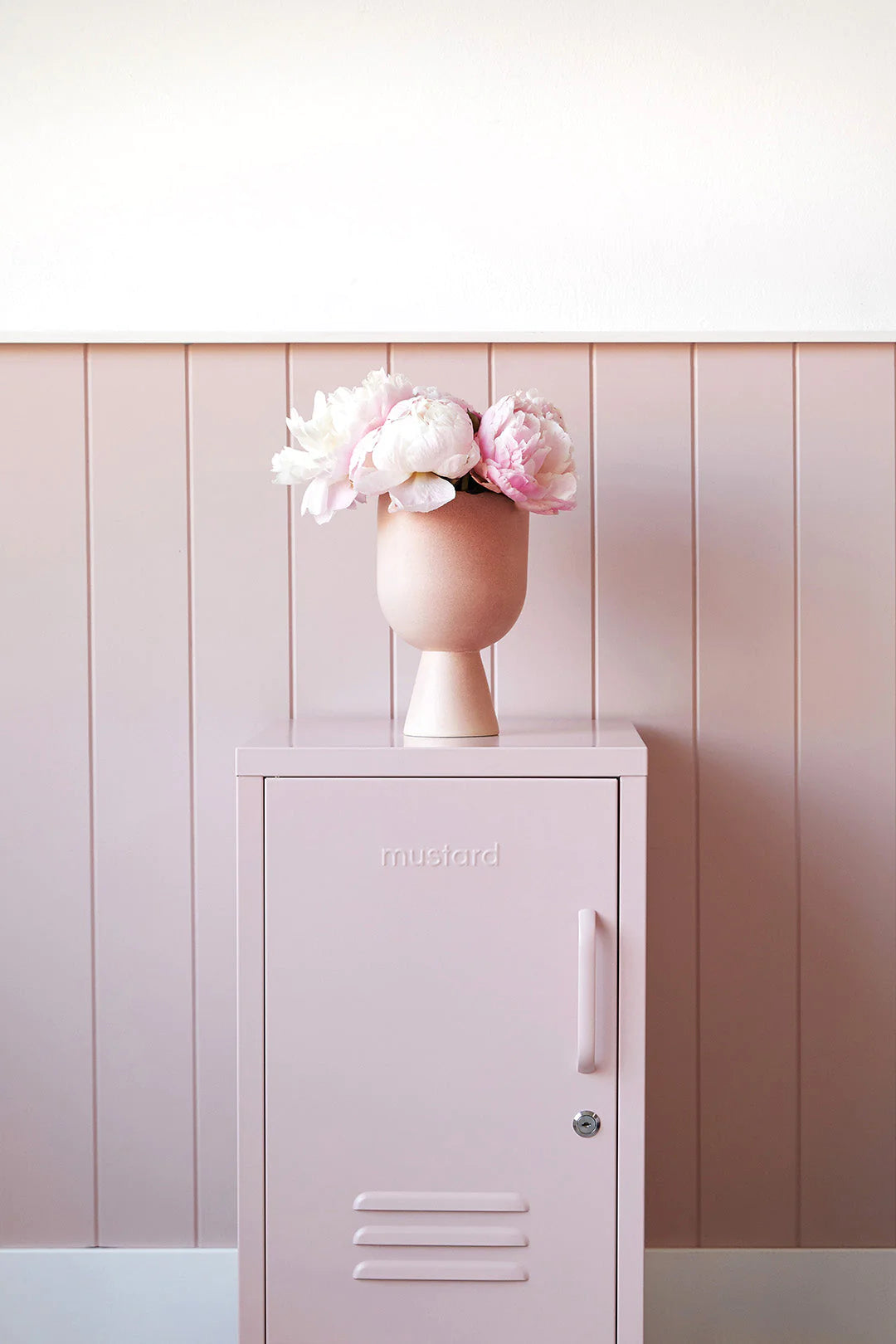 Mustard Ντουλάπι Μεταλλικό ντουλάπι Locker The Shorty in Blush Χάλυβα Ροζ H72xW35xD46cm Mustard