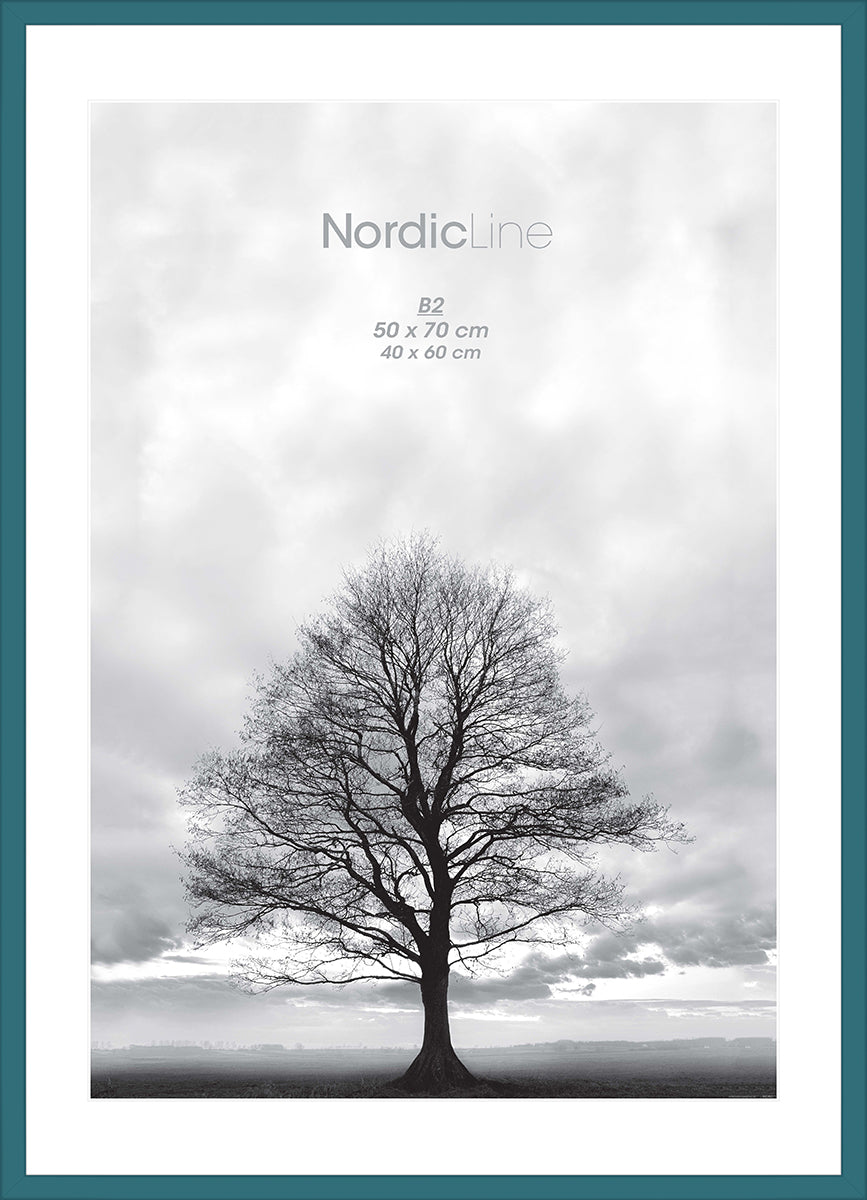 INCADO Κορνίζα Κορνίζα Nordic Line Slim Kalypso Ξύλο Σκούρο Μπλε Ακ. Γυαλί 30x40 cm INCADO