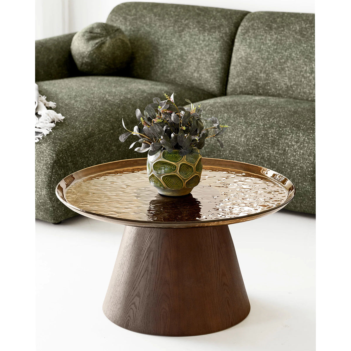 With Two Cushions, Right Facing, Olive Πράσινο W300 x L109 - 177cm x H75x HOUSE NORDIC