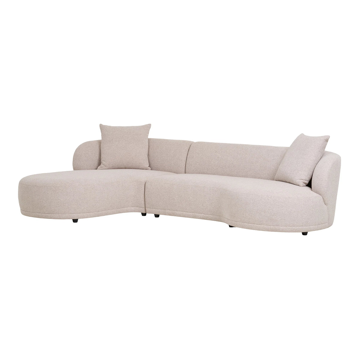 Καναπές Kingston Lounge Sofa Με 2 Μαξιλάρια, Off White, Left facing, W294 × D90/175 × H69 cm HOUSE NORDIC