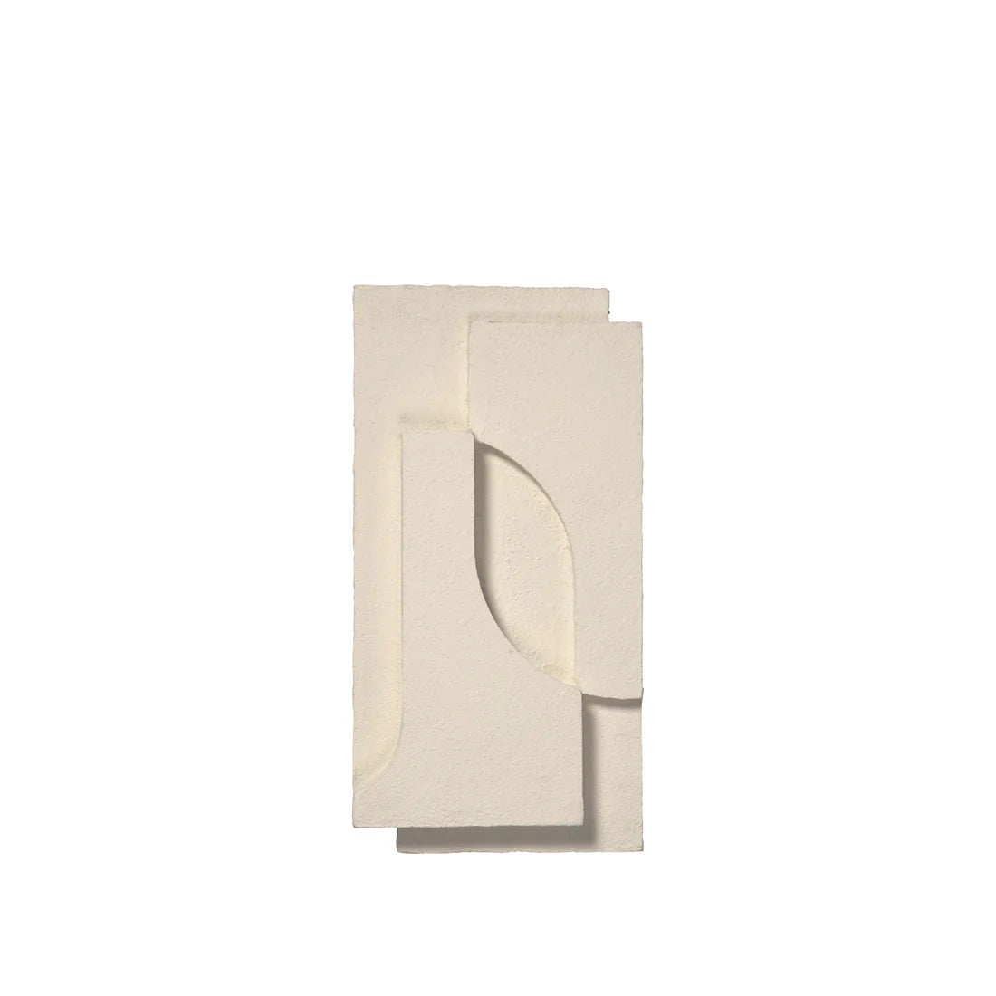 KRISTINA DAM studio Γλυπτό Γλυπτό Tοίχου Serif Relief S Cotton Pulp Off White W23 x D6 x H51 cm KRISTINA DAM studio
