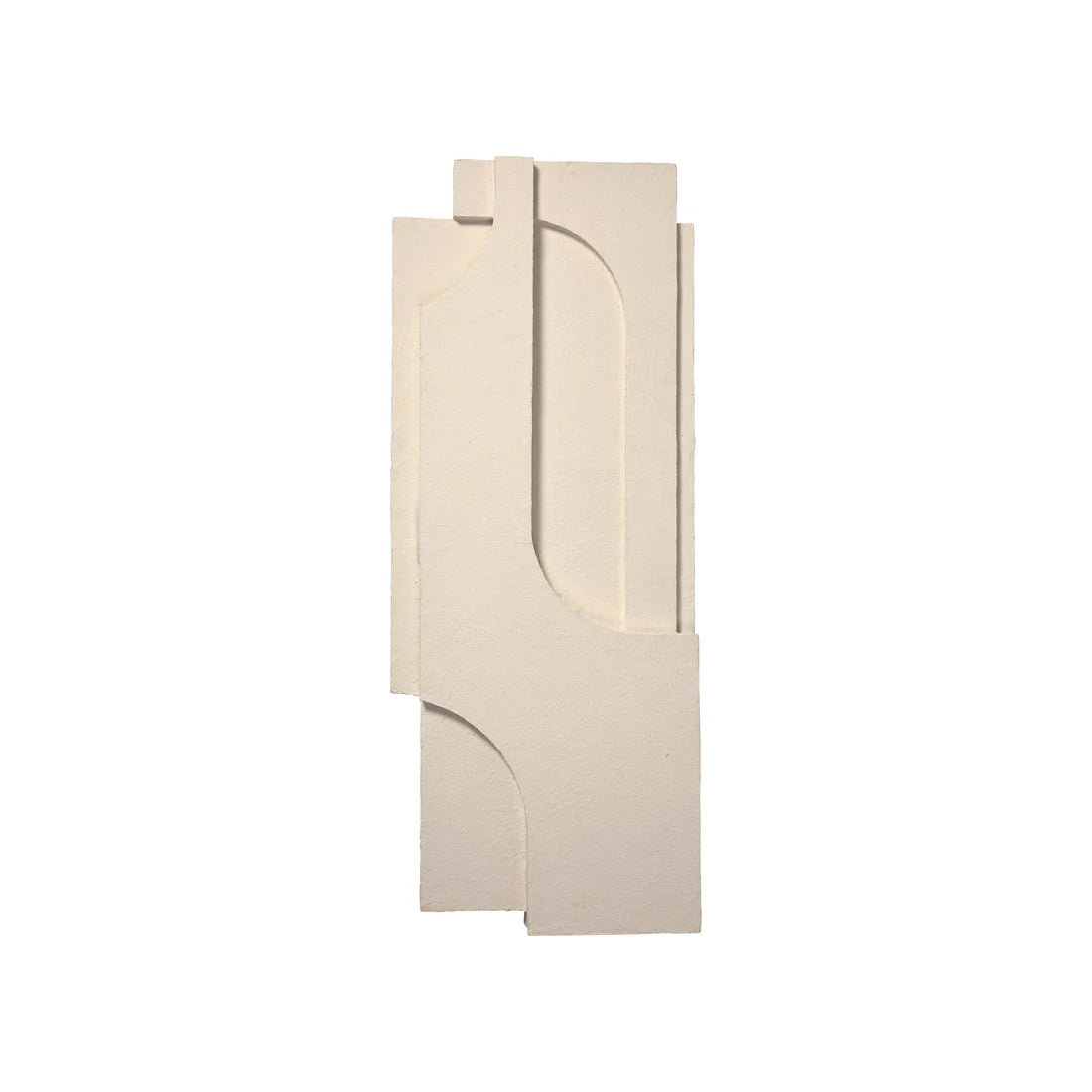 KRISTINA DAM studio Γλυπτό Γλυπτό Tοίχου Serif Relief L Εκρού Cotton Pulp W45 x D6 x H113 cm KRISTINA DAM studio