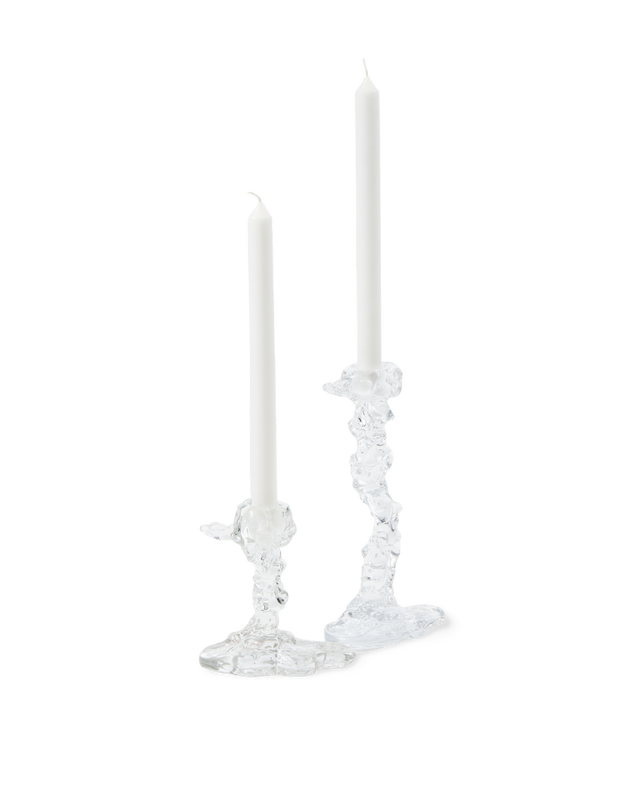 POLSPOTTEN Κηροπήγιο Κηροπήγιο Drip L Γυάλινο L14xW8xH25 cm POLSPOTTEN