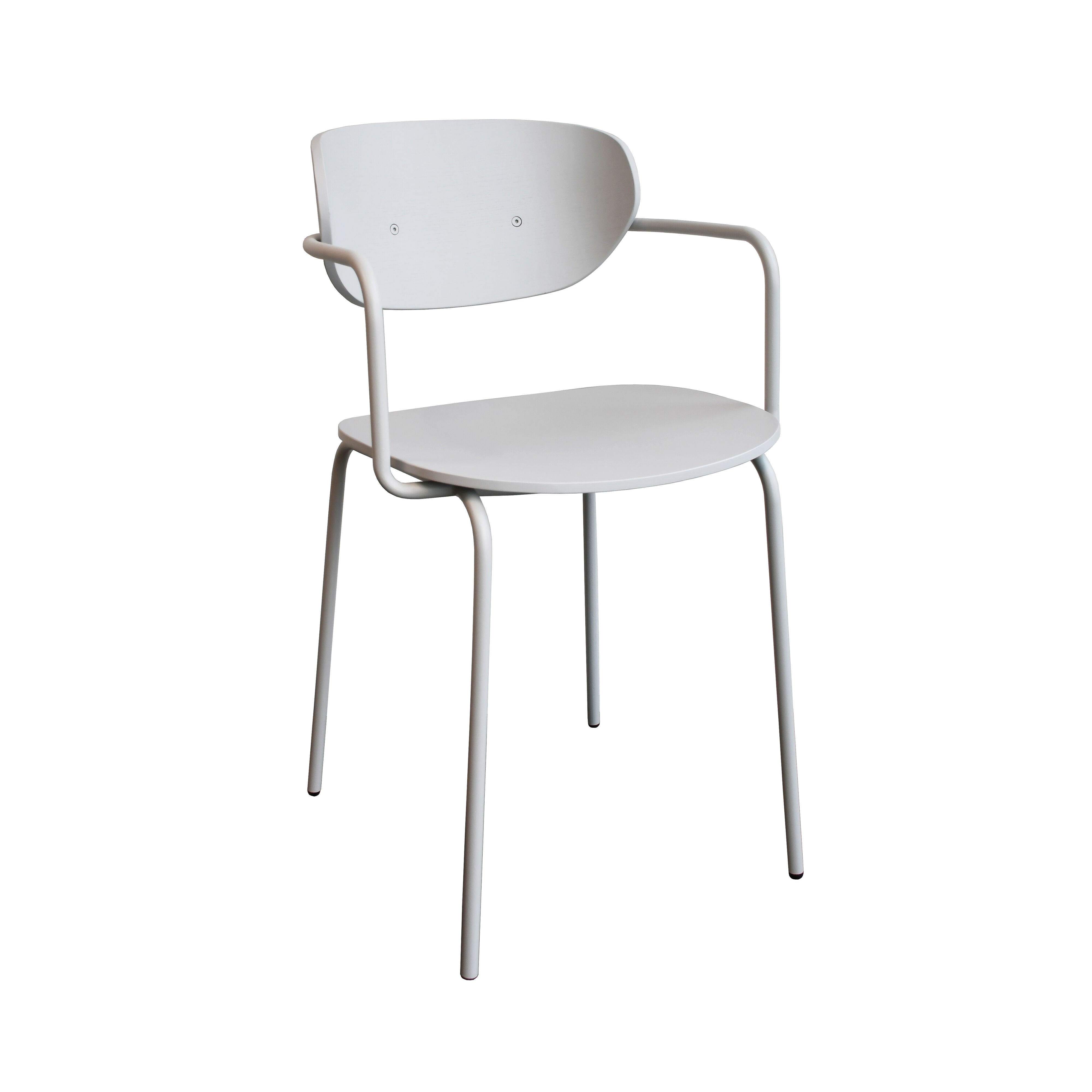 HUBSCH καρέκλα Καρέκλα Arch Light Γκρι 48x48xh82cm Μέταλλο / Ξύλο Κόντρα Πλακέ HUBSCH