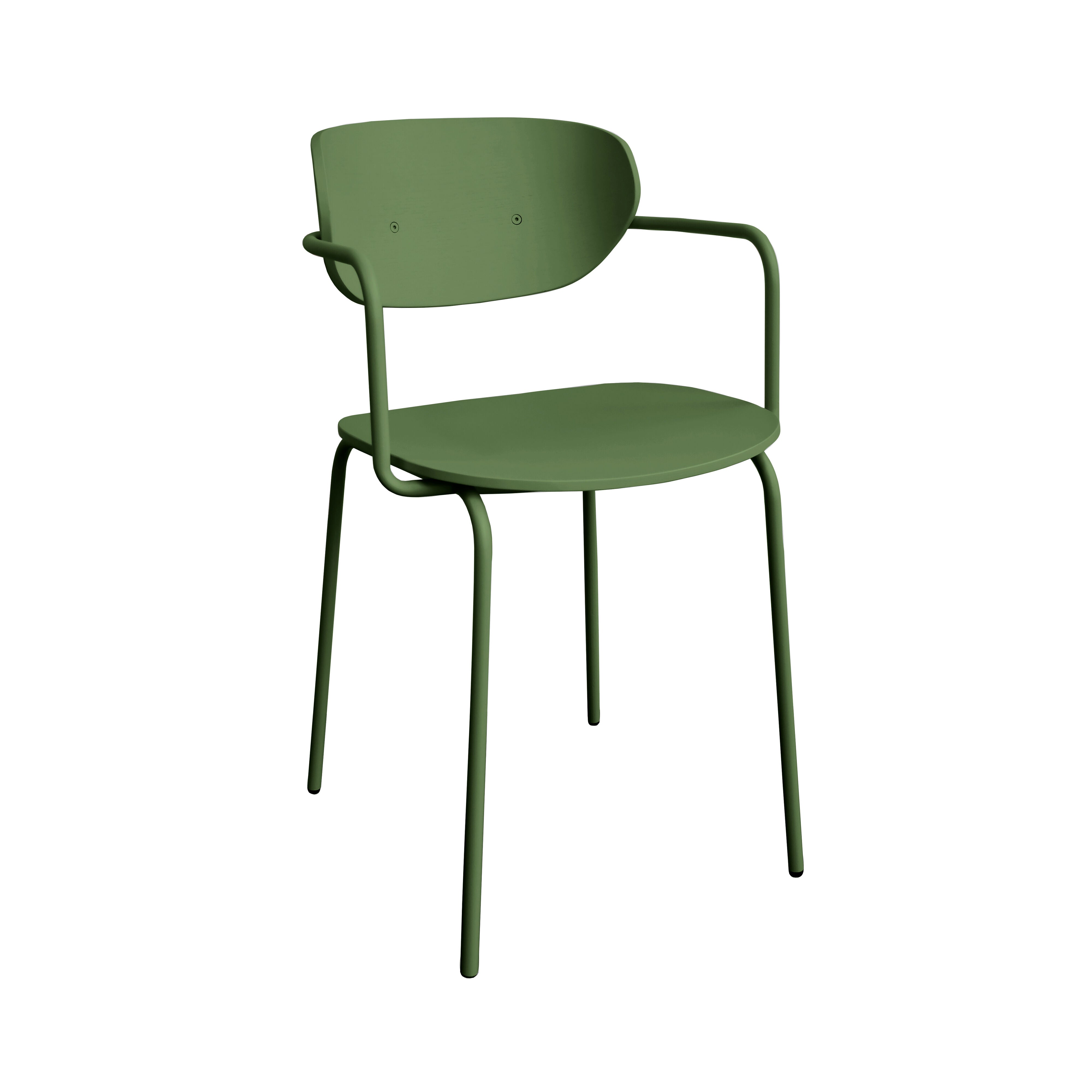 HUBSCH καρέκλα Καρέκλα Arch Πράσινη 48x48xh82cm Μέταλλο / Ξύλο Κόντρα Πλακέ HUBSCH