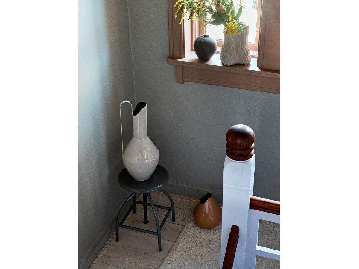 Broste Copenhagen Βάζο Βάζο Leda Κεραμικό Brown Καφέ H15 Ø15cm Broste Copenhagen