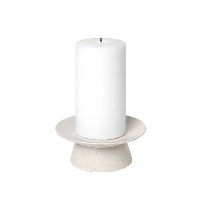 Broste Copenhagen Πιατέλα Βάση για Κερί και Γλυκά Nordic Vanilla Πορσελάνη Ø14,5 x H6 cm Broste Copenhagen