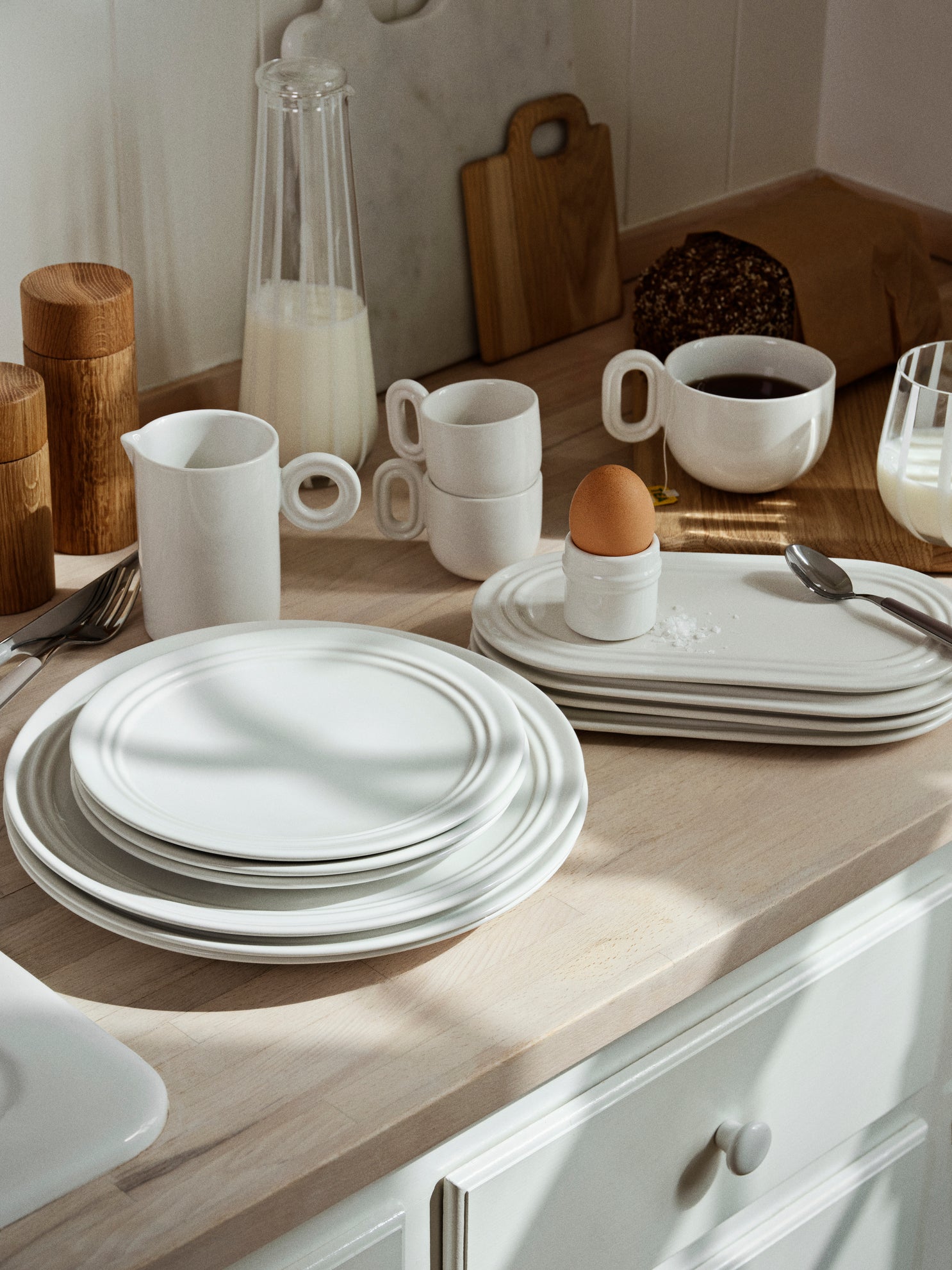 Broste Copenhagen Κούπα Stevns Πήλινο Φλυτζάνι Άσπρο H7.3 Ø10 cm Broste Copenhagen