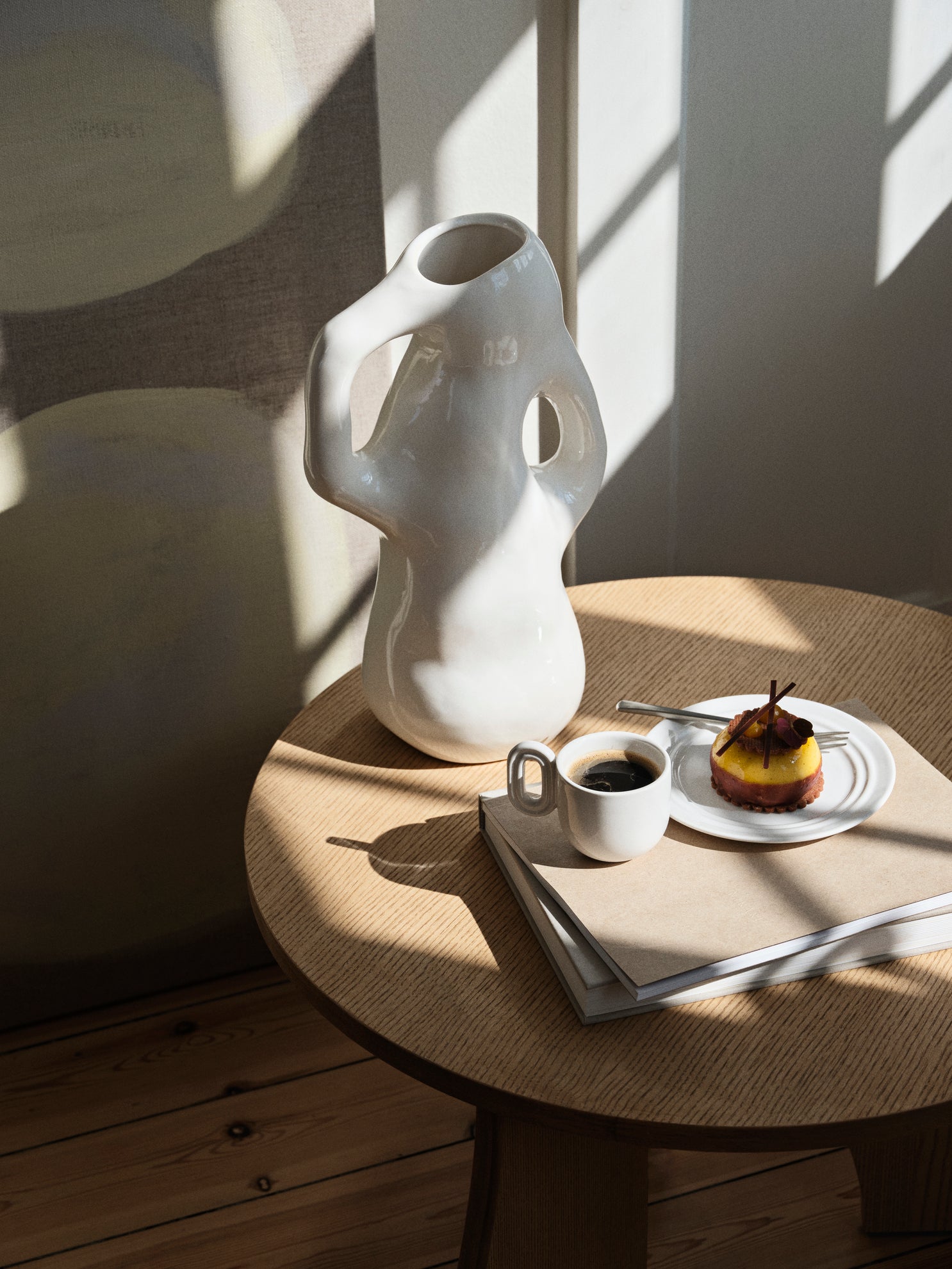 Broste Copenhagen Κούπα Stevns Πήλινο Φλυτζάνι Για Εσπρέσο Άσπρο H6.2 Ø6.5 cm Broste Copenhagen