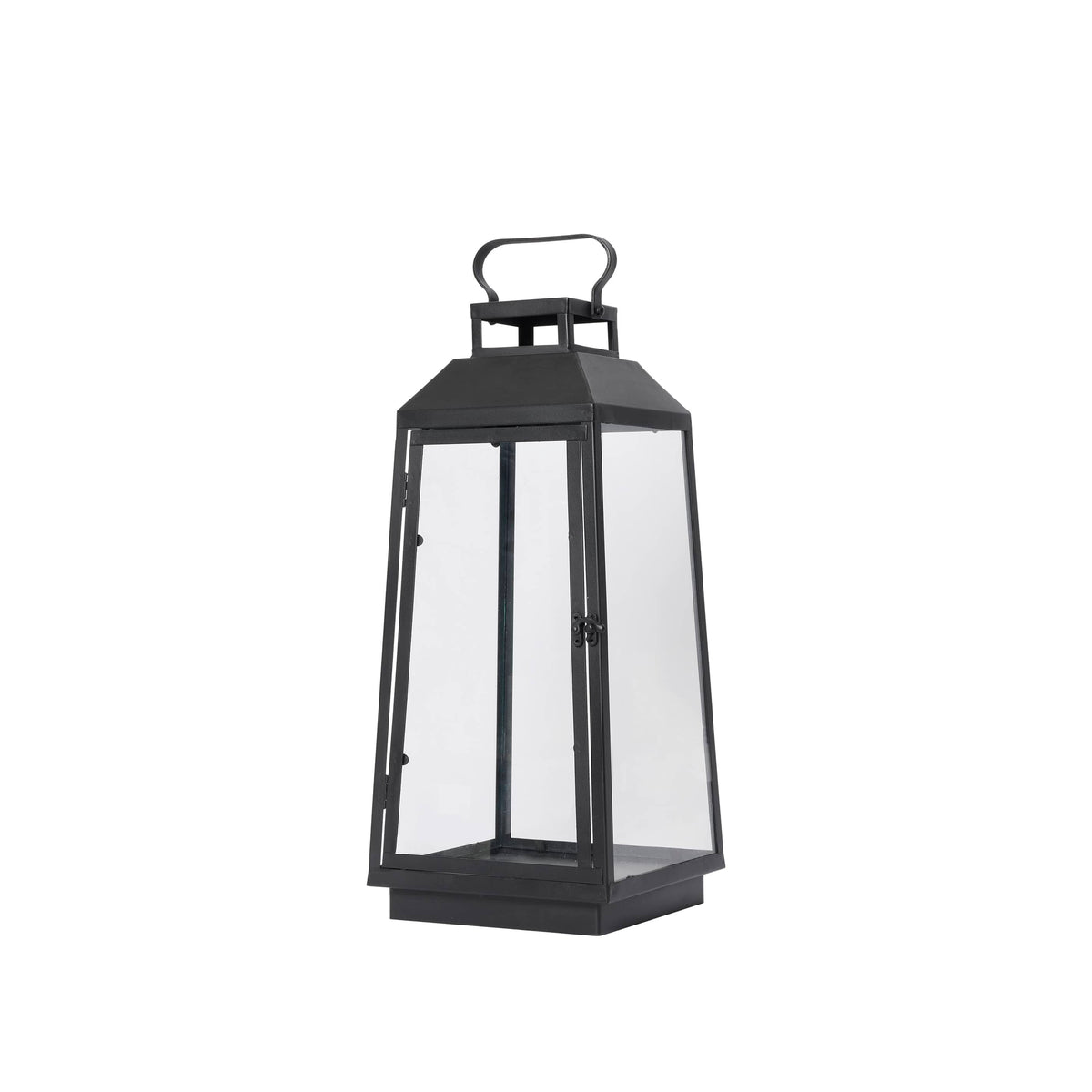 Διακοσμητικό Φανάρι Lou Lantern Iron Μαύρο / Γυαλί Ø24 x H55 cm Broste Copenhagen