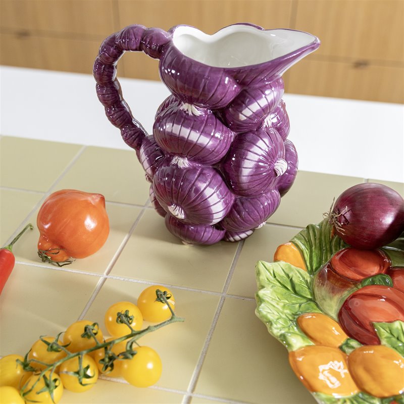 Home - &k Amsterdam Κανάτα Καράφα Jug Legume Onion Δολομίτης 18 x 12.5 x 18 cm Home - &k Amsterdam