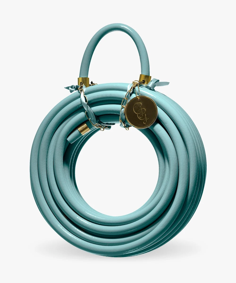 GARDEN GLORY Garden Kit Hose Kit Caribbean Kiss Τιρκουάζ (Περιλαμβάνει Λάστιχο-Ακροφύσιο-Βάση Λάστιχου)Διάμ. Βάσ. :12x32xH24cm Μήκος Λάστ. 20m Garden Glory