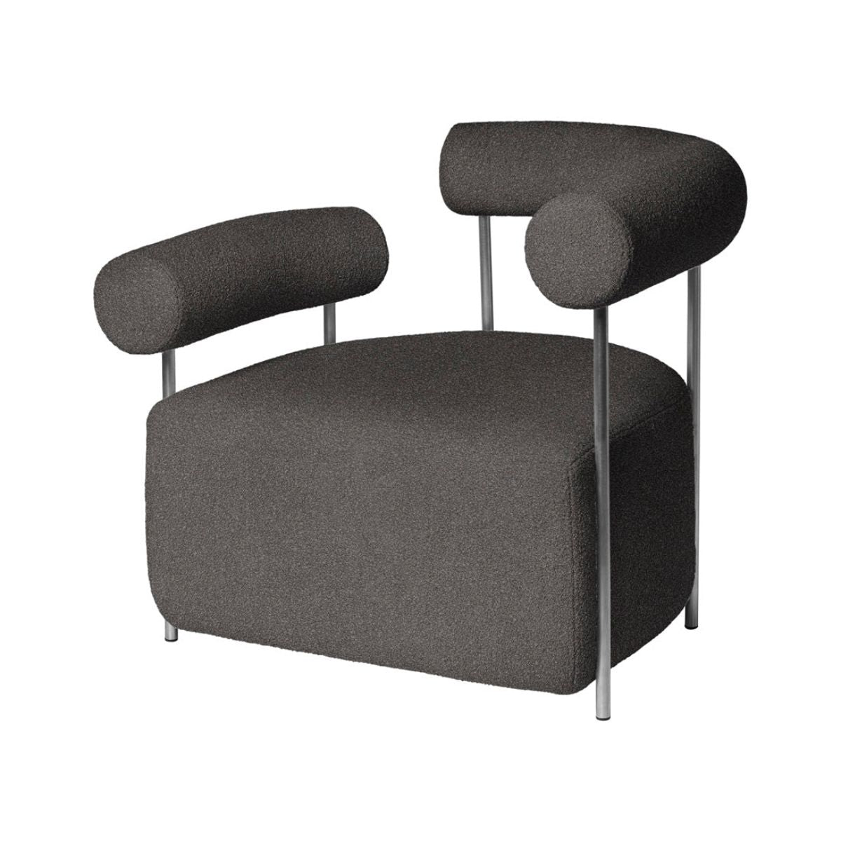 KRISTINA DAM studio Chair Solitude Πολυθρόνα Σκούρο Γκρι 87x71x73 cm KRISTINA DAM