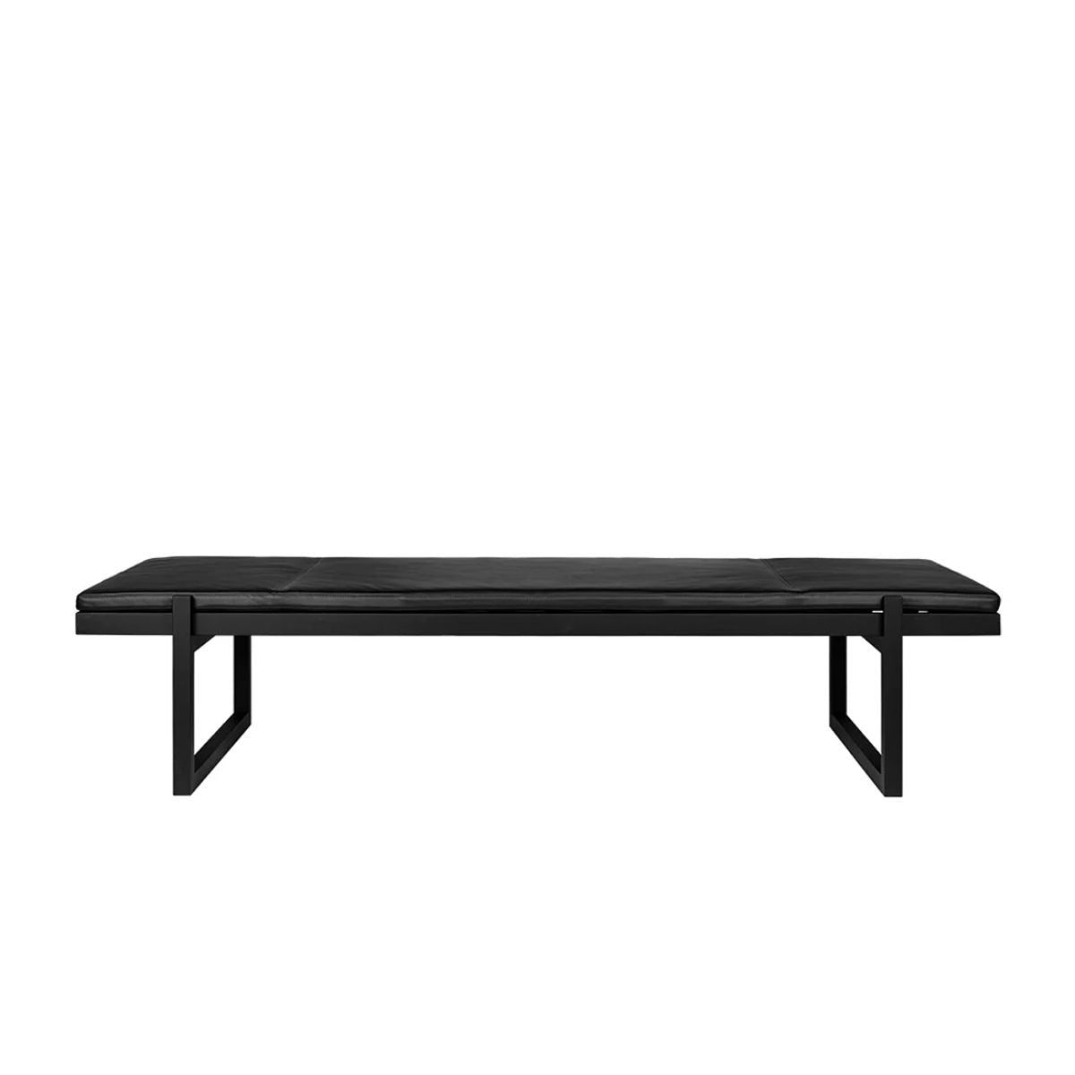 KRISTINA DAM studio bed Μινιμαλιστική Κλίνη Ημέρας Μαύρη 200x70x44cm KRISTINA DAM