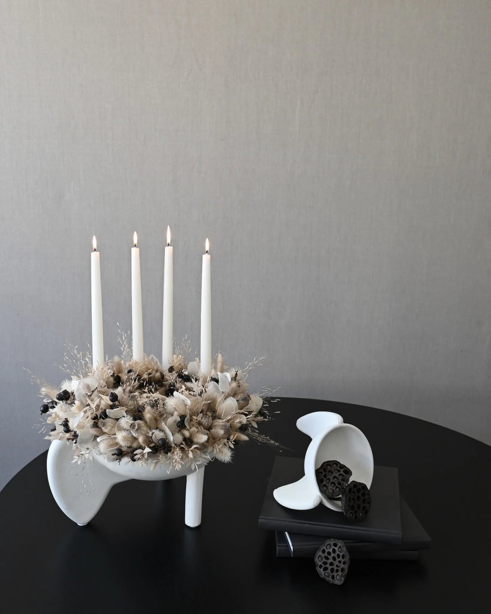 101 COPENHAGEN Διακοσμητικo Μπολ Wing Bowl Big Κεραμικό Διακοσμητικό Μπολ Άσπρο L36.5xW30x20 cm 101 COPENHAGEN