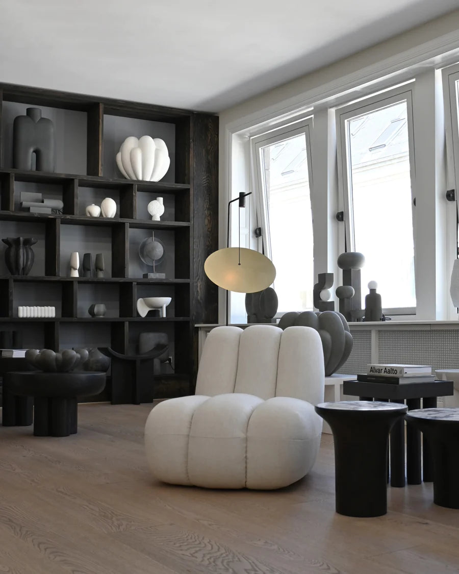 101 COPENHAGEN Πολυθρόνα Πολυθρόνα Toe Chair Λευκή Λινή L70xW80xH72 cm 101 COPENHAGEN