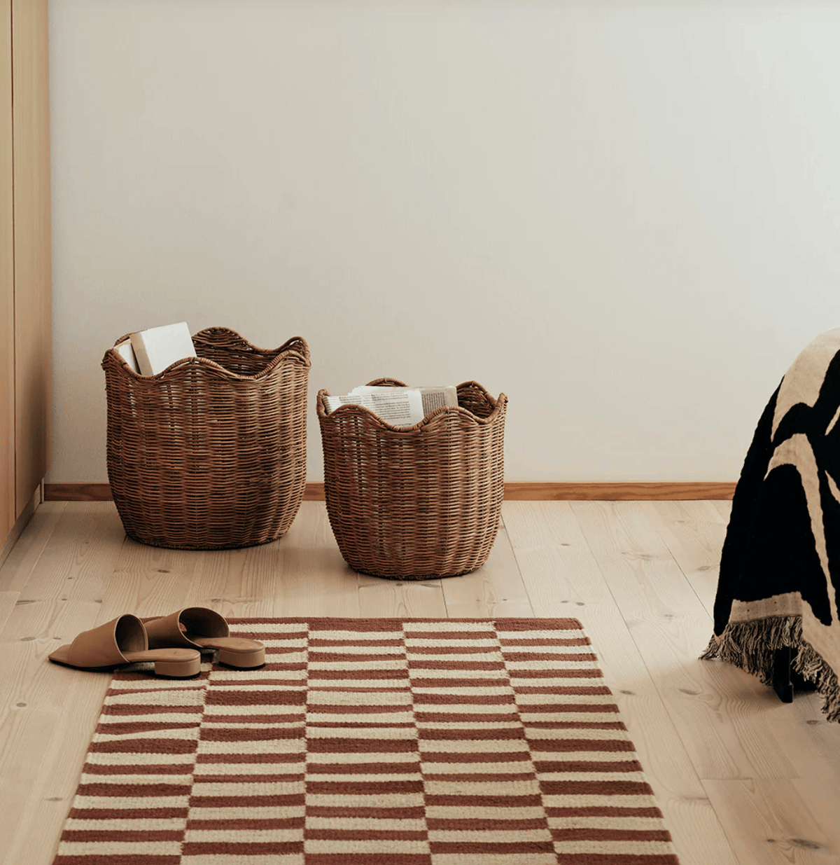 Χαλί Jane 100% Βαμβάκι Μόκα / Μπεζ W70 x L200 cm Broste Copenhagen