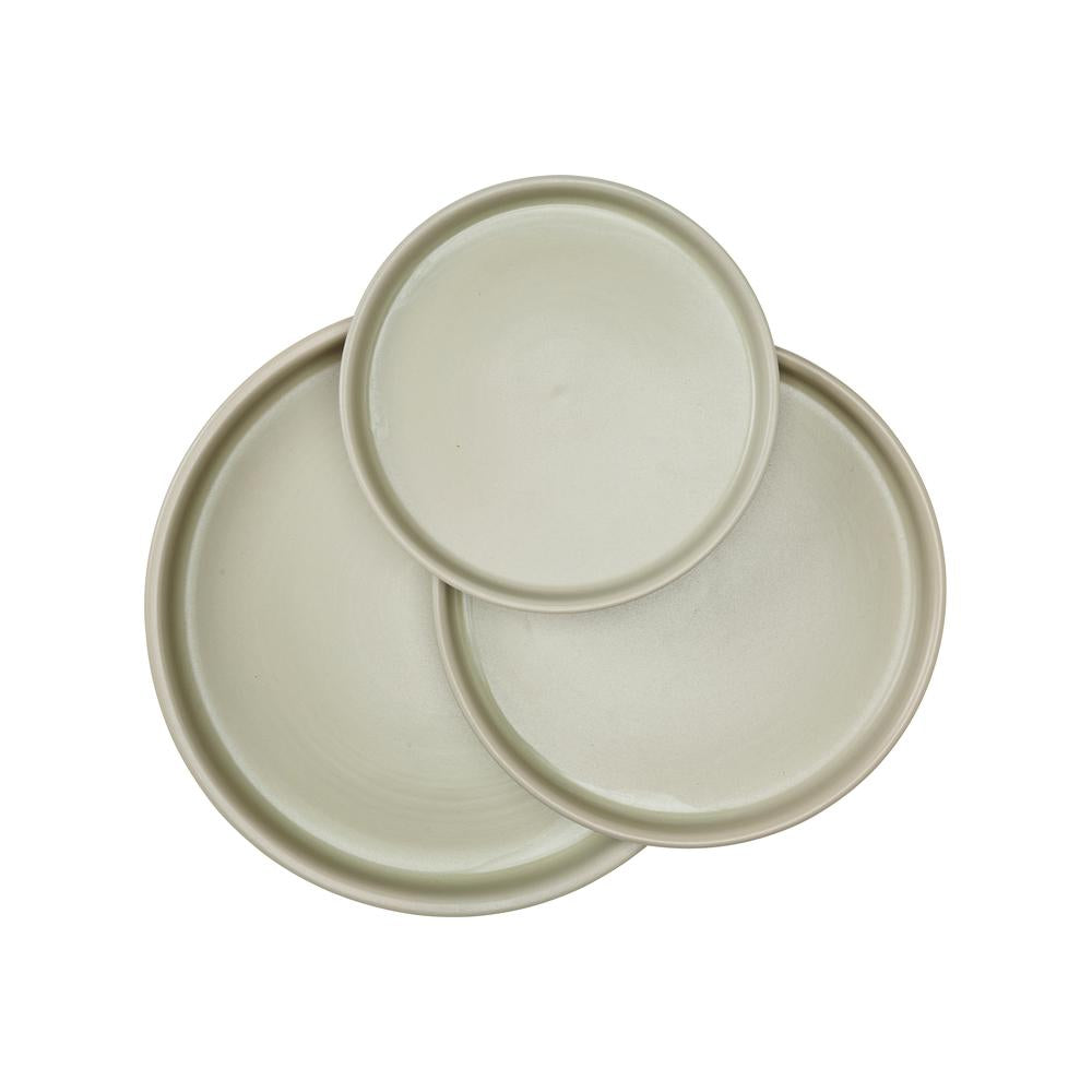 Wikholm Form Πιατέλα Πιατέλα σετ 3 τμχ SOPHIA Κεραμικό Μπεζ 30X4/24X3/21X2 cm Wikholm Form