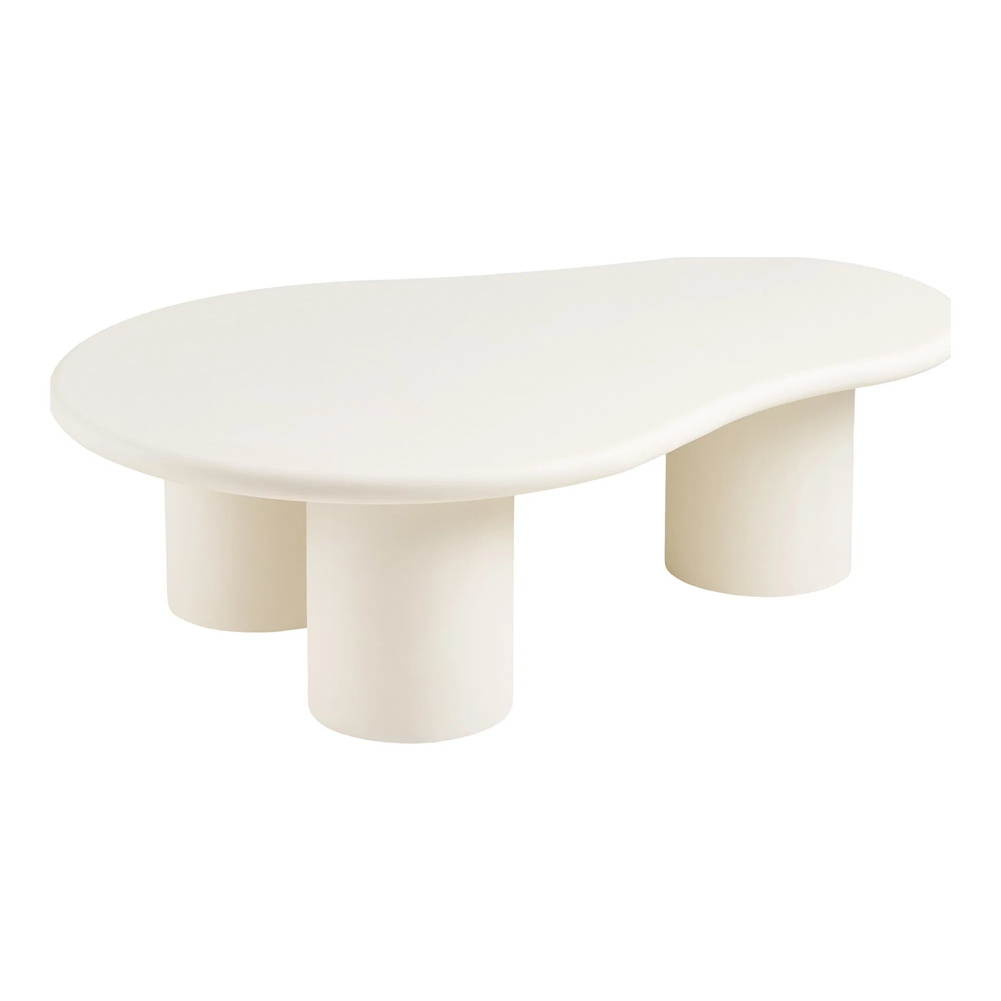 Τραπέζι Σαλονιού Palmera - MDF Όψη Τσιμέντου Off White W80 x H35 x L120 cm HOUSE NORDIC