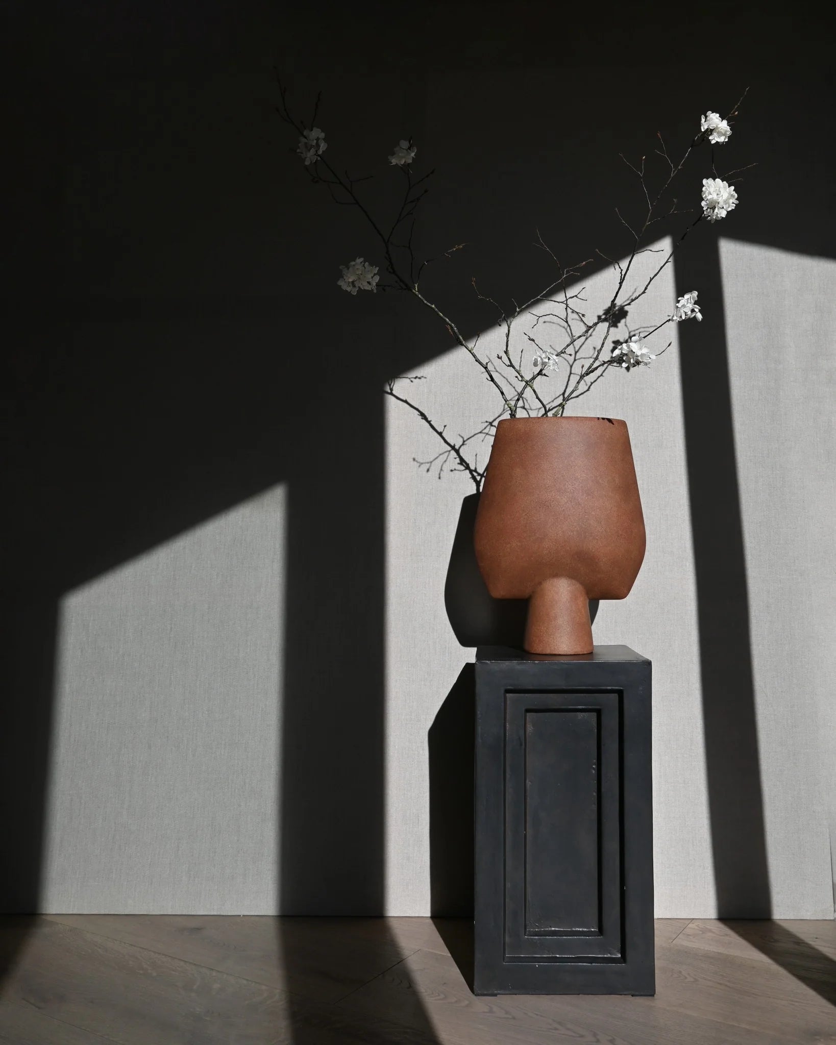 101 COPENHAGEN Βάζο Sphere Square Κεραμικό Βάζο Big Τερακότα 43x16x33 cm 101 COPENHAGEN