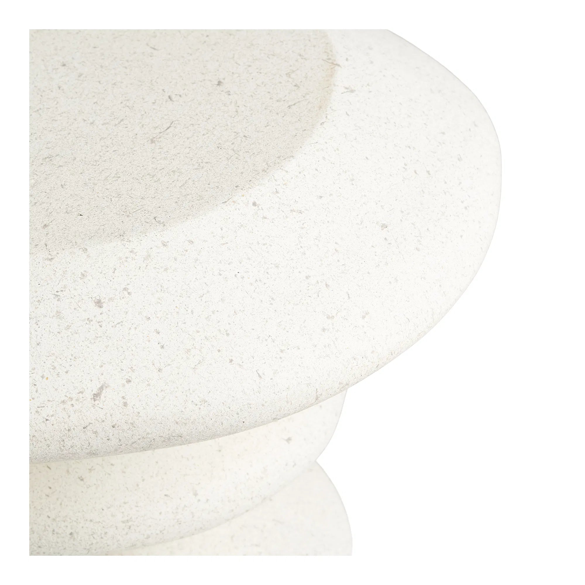 Βοηθητικό Τραπέζι Blackburn - Fiberclay Λευκό Ø36 x H45,5 cm HOUSE NORDIC