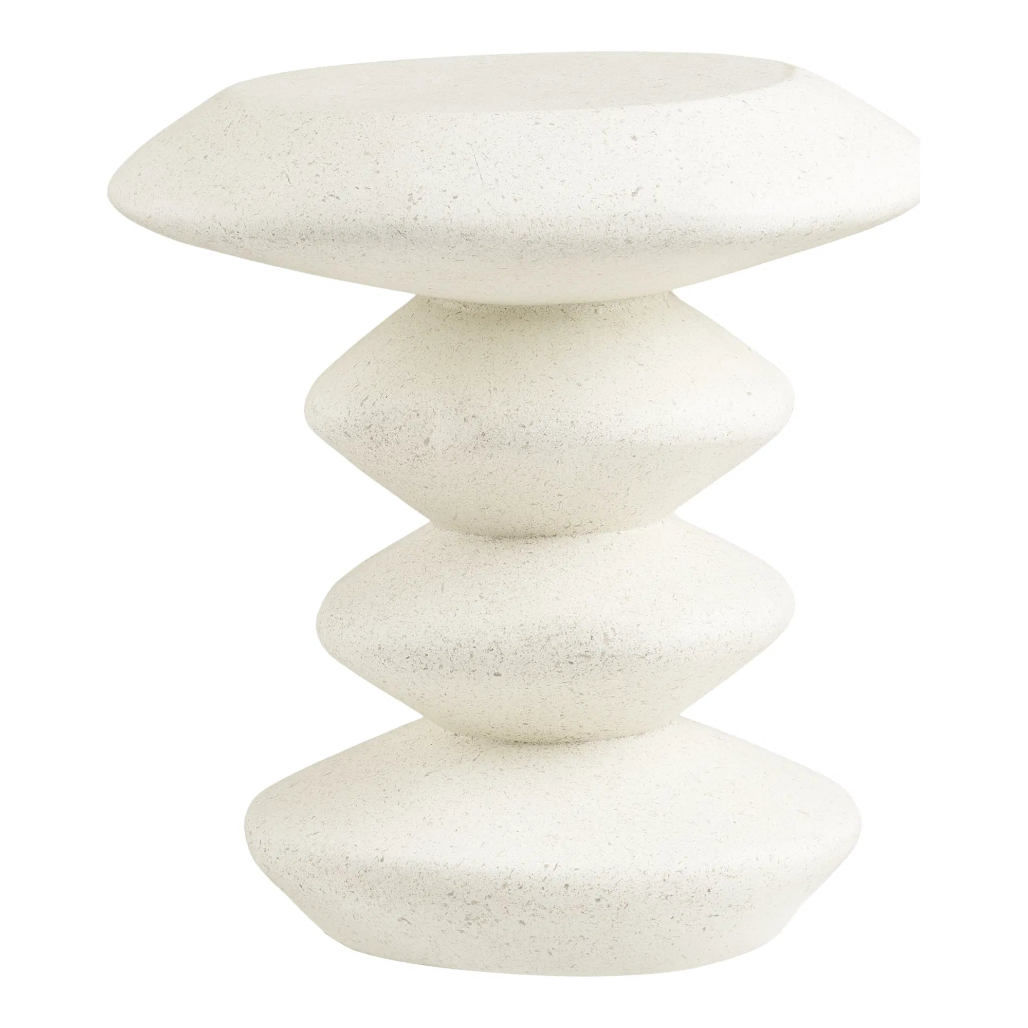 Βοηθητικό Τραπέζι Blackburn - Fiberclay Λευκό Ø36 x H45,5 cm HOUSE NORDIC