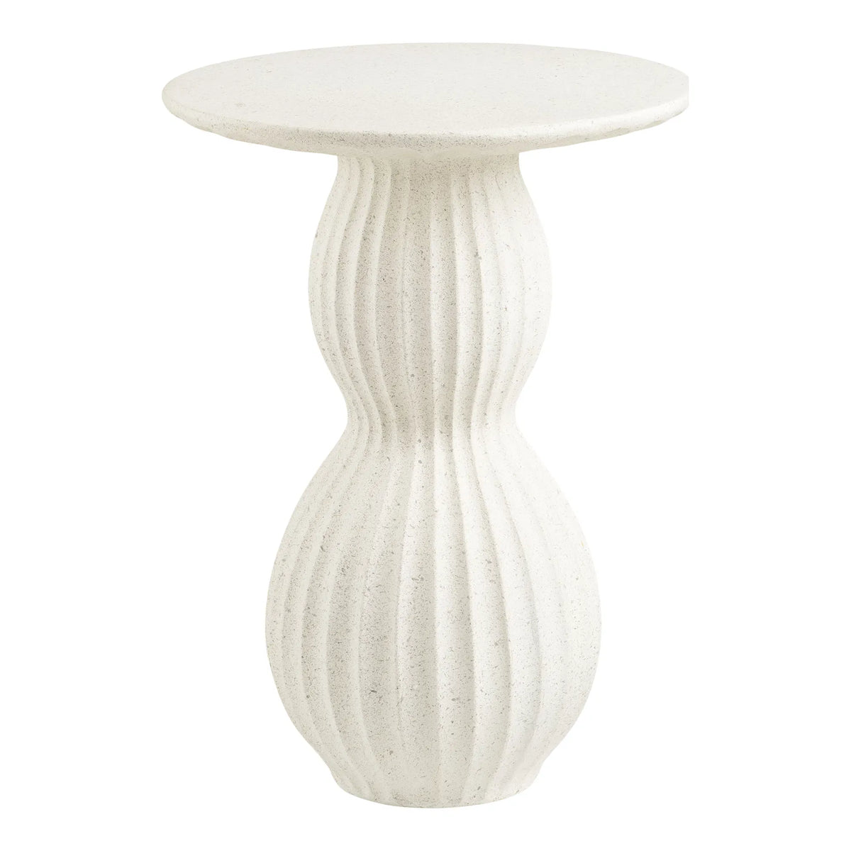 Βοηθητικό Τραπέζι Newtown - Fiberclay Λευκό Ø40 x H55 cm HOUSE NORDIC